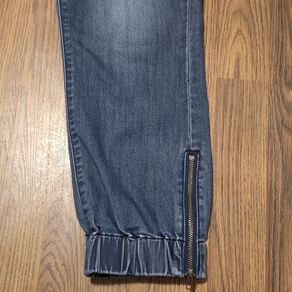 Women’s Guess Ankle Zip Jeans Size 31 Cropped Blue Designer Denim D53 - Picture 3 of 8